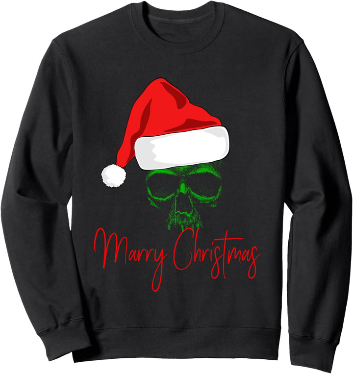 Weihnachtskleid Totenkopf Frohe Weihnachten Sweatshirt