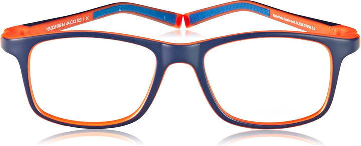 NANOVISTA Unisex-Kinder Sleek Crew 3.0 Sonnenbrille, Bicolor Marino Mate/Naranja, 44