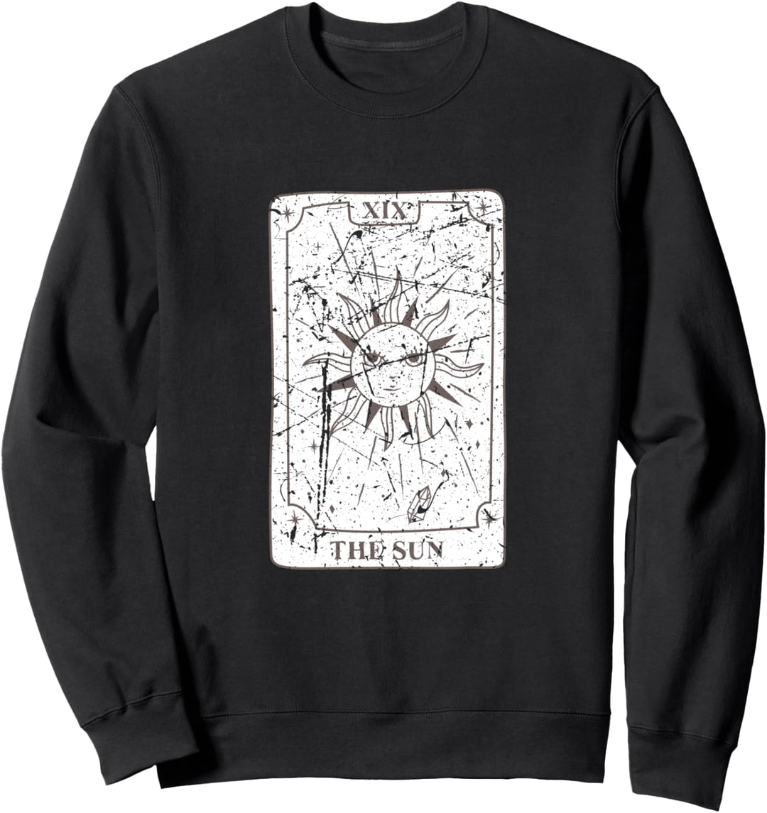 Hexe Goth Witchy Emo The Sun Tarot-Kartengrafik Kawaii Sweatshirt