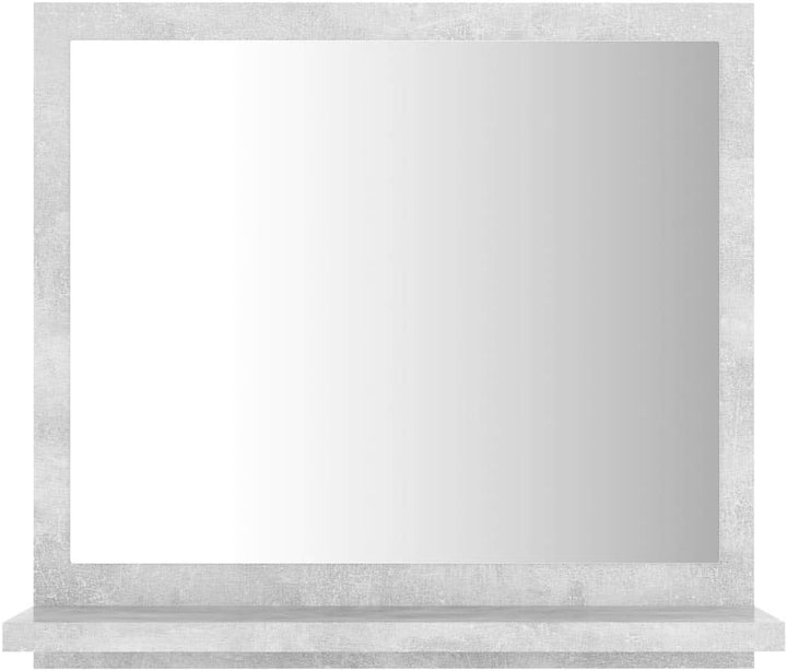 ZQQLVOO Badunterschrank Waschbecken Waschbeckenunterschrank Badspiegel Betongrau 40x10,5x37 cm Holzw