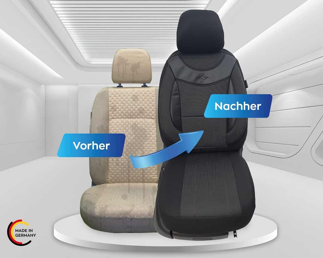 BREMER SITZBEZÜGE Mass Auto Schonbezüge kompatibel mit VW ID.3 Fahrer &amp; Beifahrer Set ab 2020 / Auto
