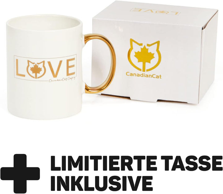 CanadianCat Company | White Edition - Set | Kratzbrett Orbit 2.0 + Limitierte Tasse Love