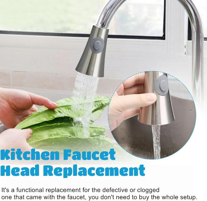 Küchenarmaturen Ersatz Brausekopf, 2 Strahlarten 1/2" IPS-Gewinde Ersatz Brause für Küchenarmatur, K