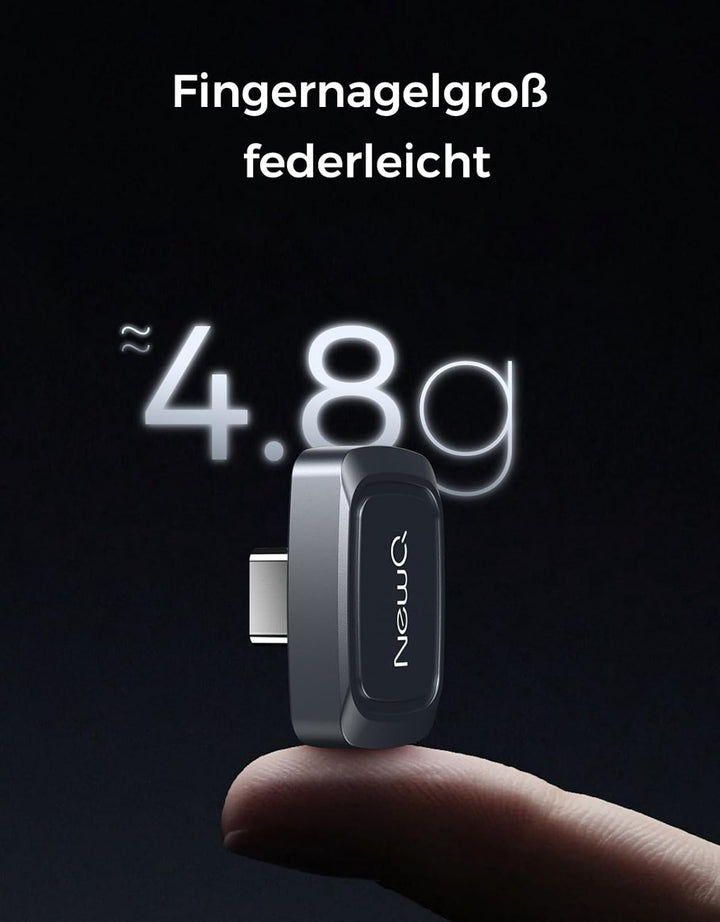 NEWQ USB-C Stick, UFS Speicher, Ultra Kompakter Low-Profile USB-C Speicherstick 450 MB/s Schreibgesc