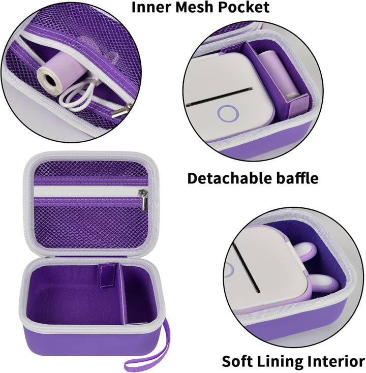 Mini Drucker Tasche für Memoking T02/ für Phomemo M02/ M02S/ M02 Pro/ Q30S/ für Ponek Mini Pocket Dr