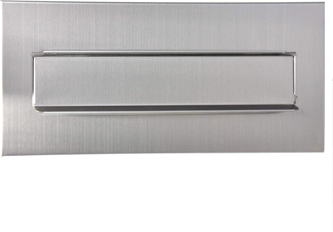Einwurfklappe Briefeinwurf Briefklappe 100% Edelstahl 310x80 Mauerdurchwurf C4 (Edelstahl 310x135) 3