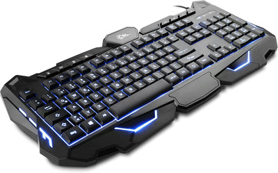 CSL Morpheus - Gaming Tastatur & Maus Set | LED-Beleuchtung | RGB | schwarz | QWERTZ-Tastenlayout |