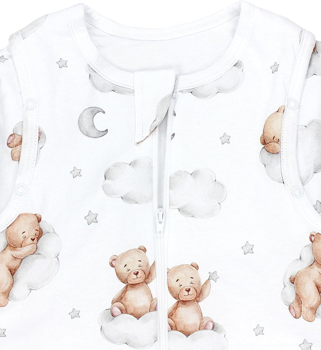 TupTam Baby Schlafsack mit Füssen und Ärmeln – Ganzjahres Schlafsack Baby 2.5 TOG, OEKO-TEX zertifiz