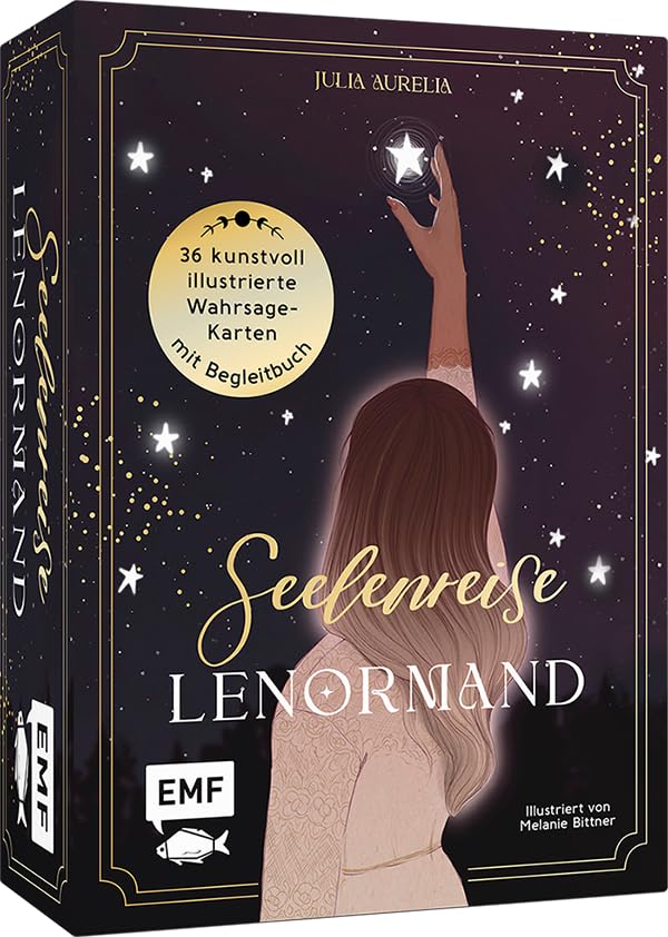 Lenormand-Kartenset: Seelenreise Lenormand: 36 kunstvoll illustrierte Wahrsage-Karten mit Begleitbuc