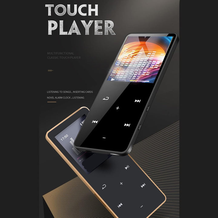 MP3-Player, Bluetooth 5.0, 1,8-Zoll-Bildschirm, MP4-Player, 8 GB Speicher, 128 GB Erweiterbarer, Tra