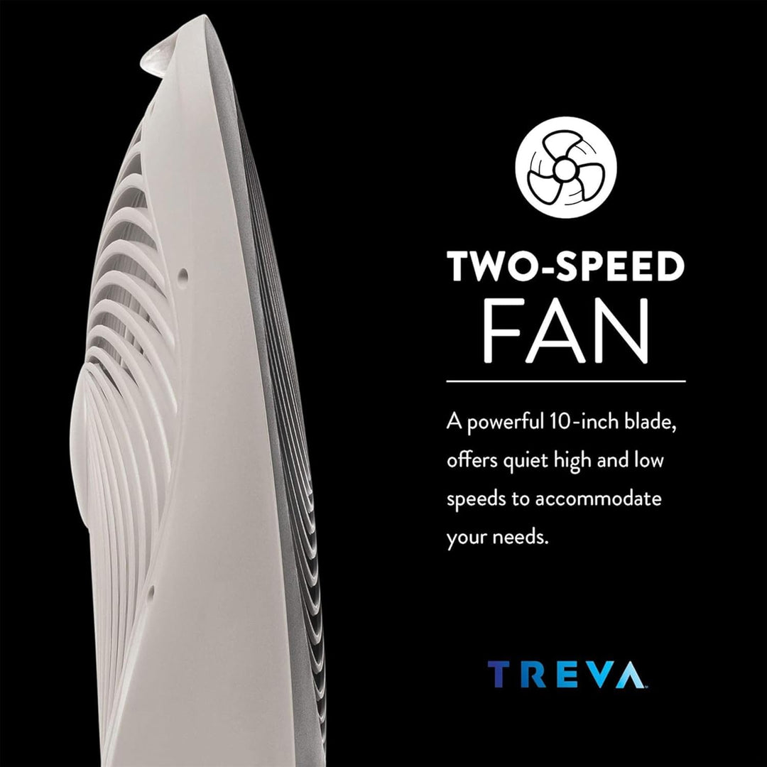 O2COOL 25,4 cm Portable Fan mit AC Adapter