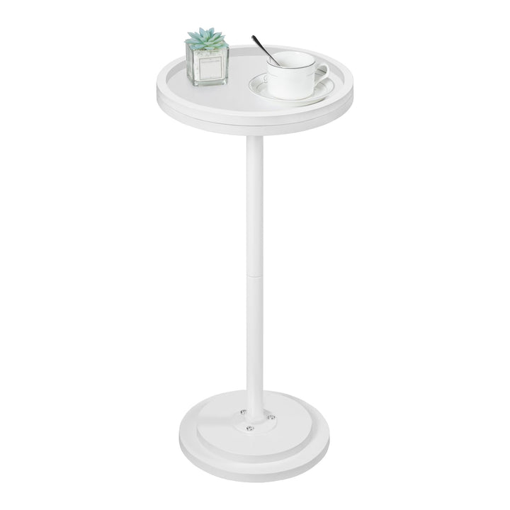 HOOBRO Runder Beistelltisch, Cocktailtisch, Bistrotisch für kleine Räume, Wohnzimmer, Schlafzimmer,