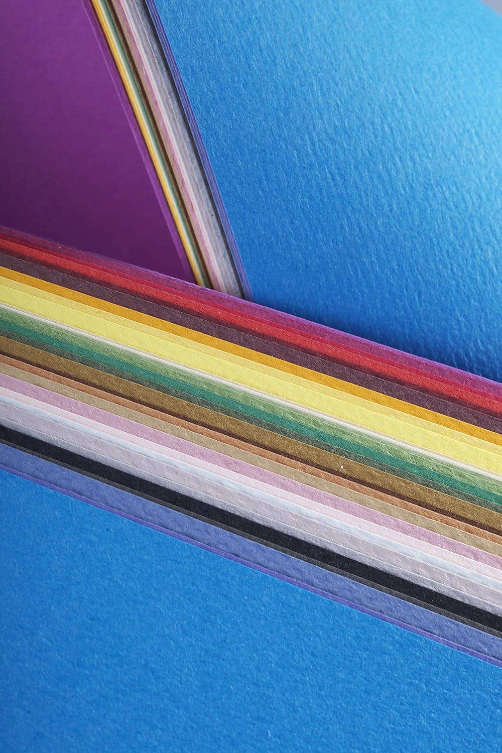 Clairefontaine 93764C Packung (mit 24 Bögen Zeichenpapier Etival Color, 50 x 65 cm, 160g, gekörnt, i