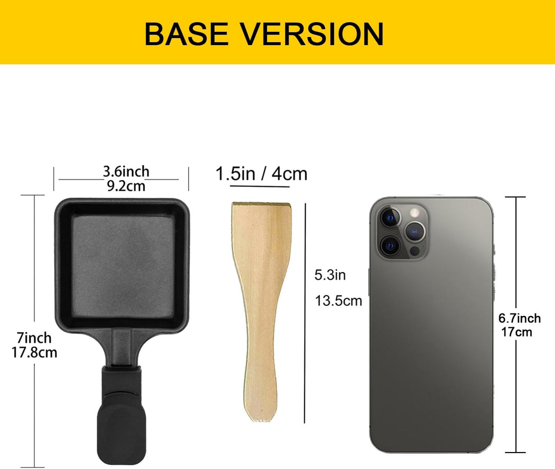 Kosmosta Antihaftbeschichtete Mini-Grill-Käsepfanne Schmelzzubehör für Raclettes Ersatzbleche Raclet
