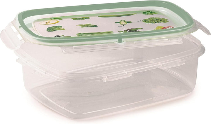 Snips SnipsLock Rechteckiger Mealprepboxen für die Aufbewahrung von Lebensmitteln 1,40 L Set 4 Siche