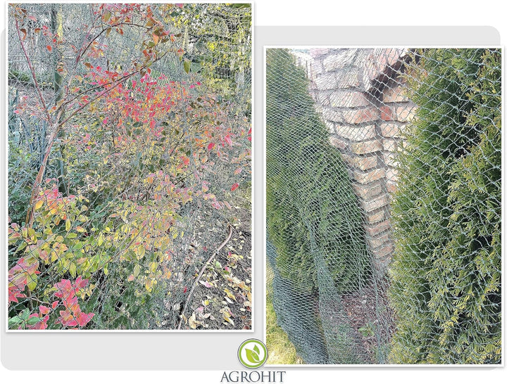 F & R Schutznetz für Teich, Obst & Gemüse, gegen Schmutz, Laub & Vögel, Engmaschiges Vogelschutznetz