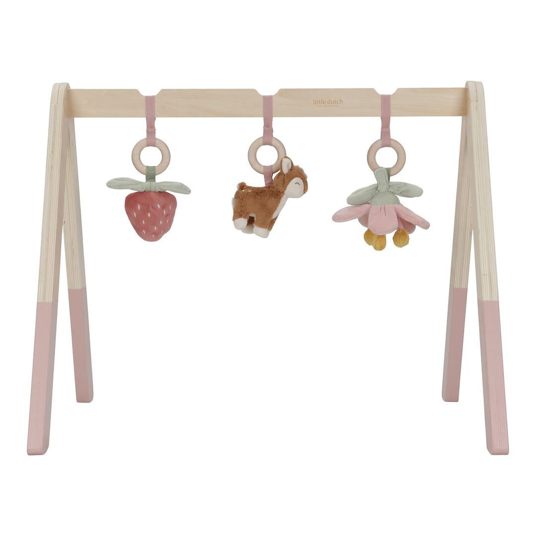 Little Dutch Baby Gym Spieltrapez Spielbogen Holz inkl. Anhänger rosa - Fairy Garden