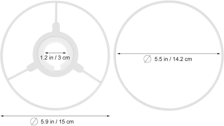 BESPORTBLE Stabiler Metall Lampenschirmring 15cm Runder Selbstgemacht Lampenschirmrahmen aus Verschl