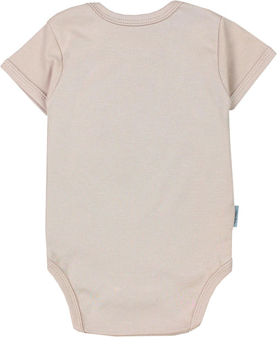 TupTam Mädchen Baby Body Kurzarm in Unifarben - 5er Pack 86 Bärchen Rosa Weiss Sterne Grau Nice Tedd