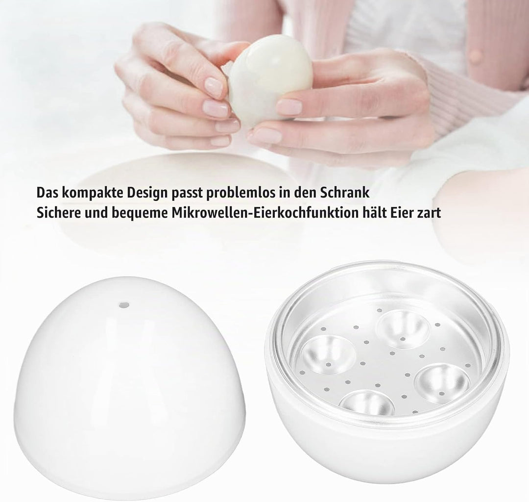 Eierkocher, Elektrischer Eierkocher Für Hartgekochte Eier, Kapazität Für 4 Eier, Kompaktes Design, A