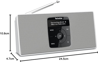 TechniSat DIGITRADIO 2 S - Tragbares DAB Stereo-Radio mit Akku (DAB+, UKW, Bluetooth Audiostreaming,