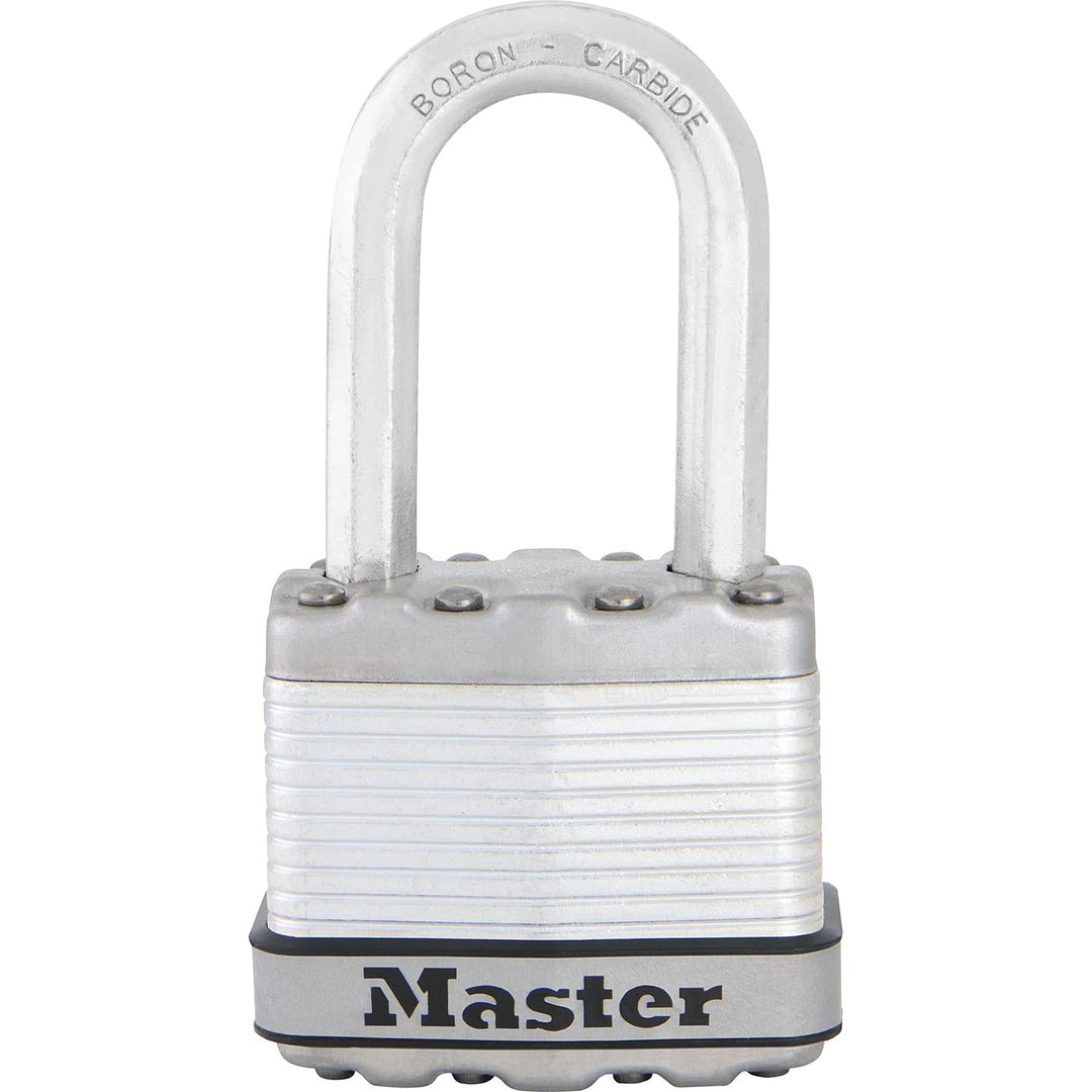 MASTER LOCK Hochsicherheits Vorhängeschloss [Schloss mit Schlüssel] [Laminiertem Stahl] [Wetterfest]