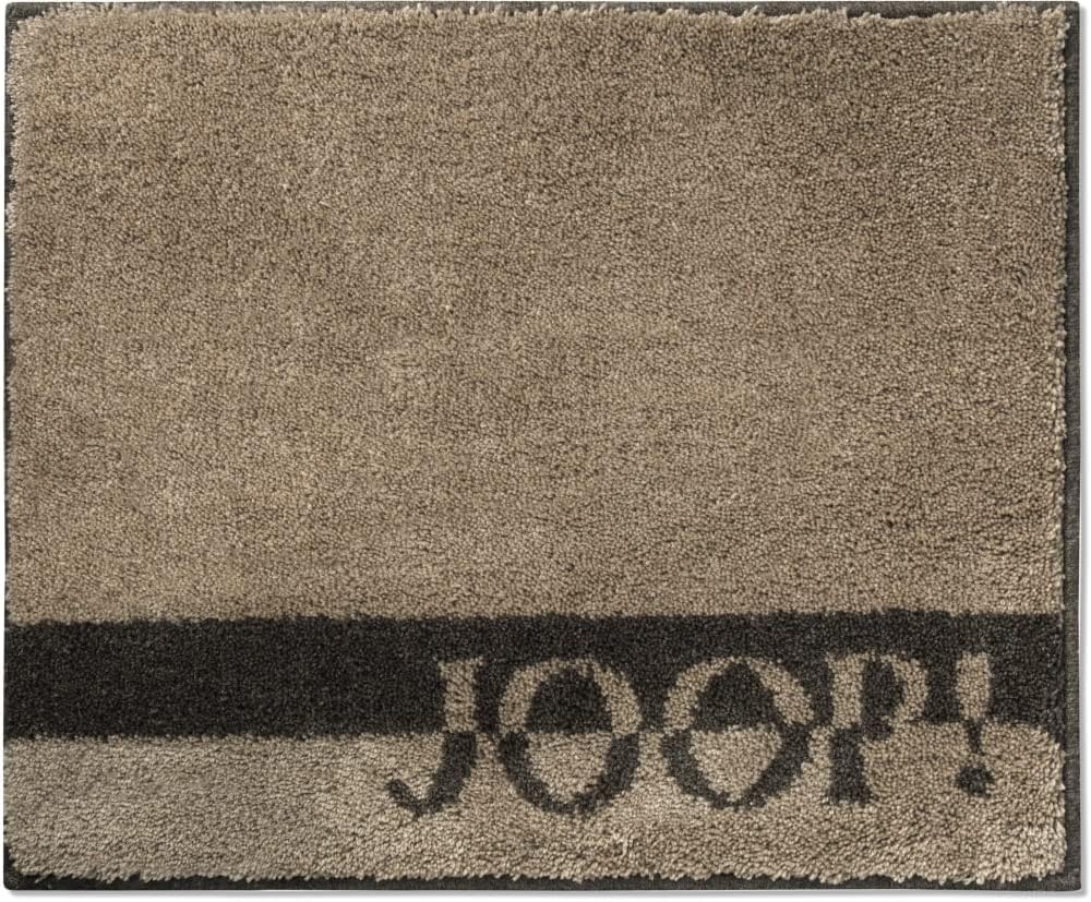 Joop! Badteppich Logo Stripes Farbe Sand Grösse 60 x 90 cm