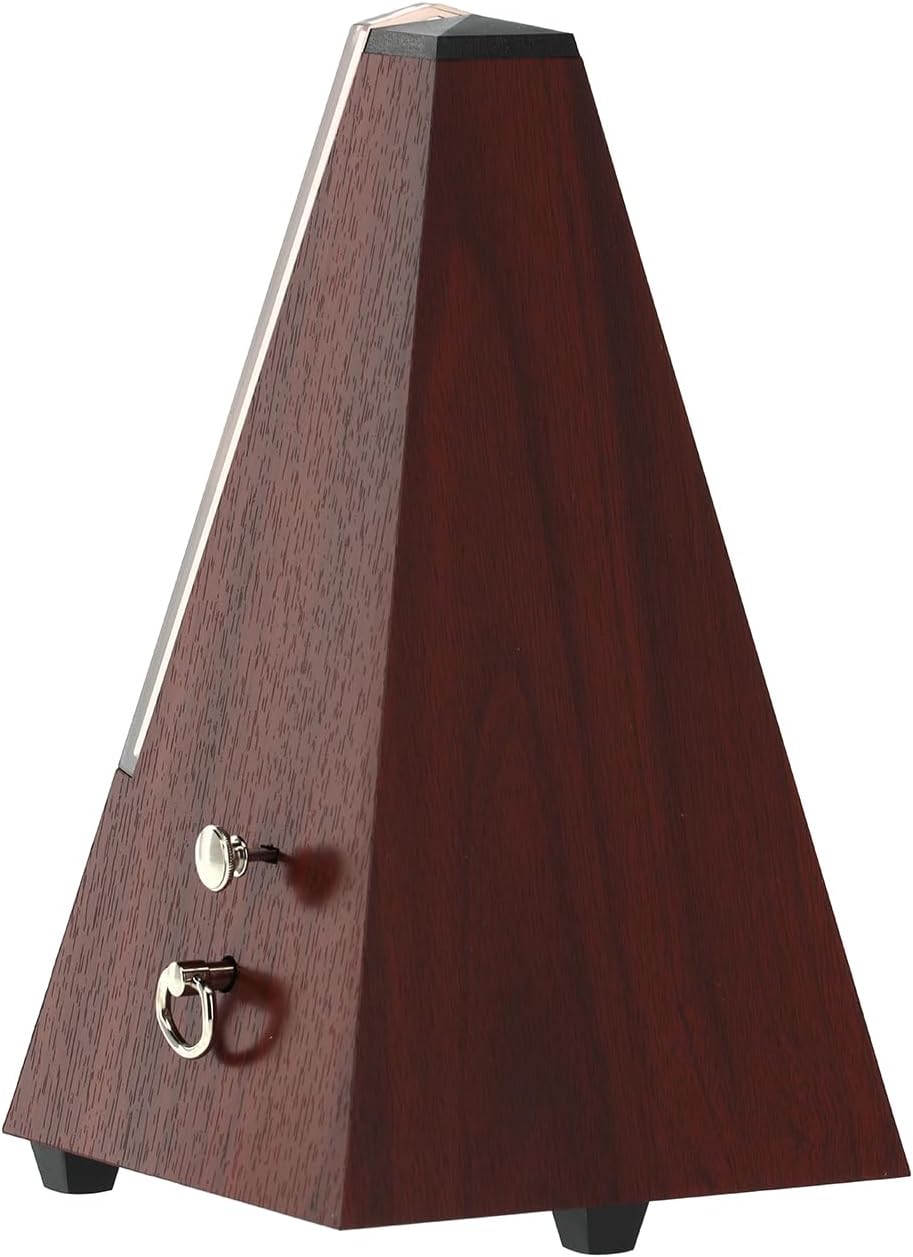 Wittner Metronom 816K Kunststoffgehäuse mit Glocke Taktell Pyramidenform schwarz, schwarz