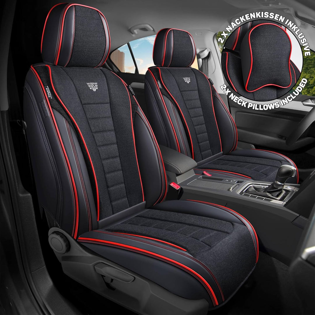 Schonbezüge Sitzbezüge für Ford Focus 3 Bj 2011-18 in Schwarz NL1