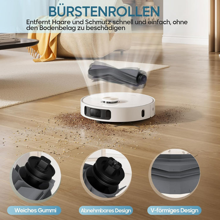 22 Stück Zubehör für Dreame L10s Ultra Gen 2/L10s Pro Ultra Heat/X30/L40 AE/Mova E30 Ultra Saugrobot