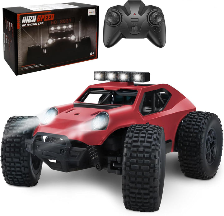 Kizeefun Ferngesteuertes Auto, 2.4Ghz 1/20 RC Auto Geländewagen 20 km/h Alle Gelände, Elektrisches S