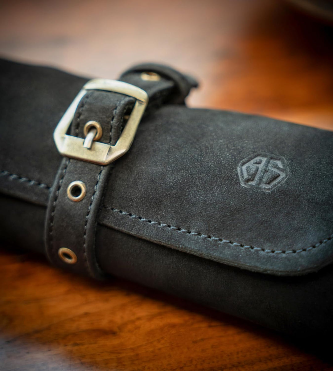 Messertasche Leder für Köche - Echt-Leder Kochmesserrolle gross – Messer Tasche Kochmesser verschlie