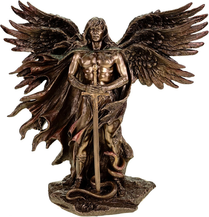 Veronese by Joh. Vogler Erzengel Metatron mit 6 Flügeln bronziert/col. Figur Skulptur 2013