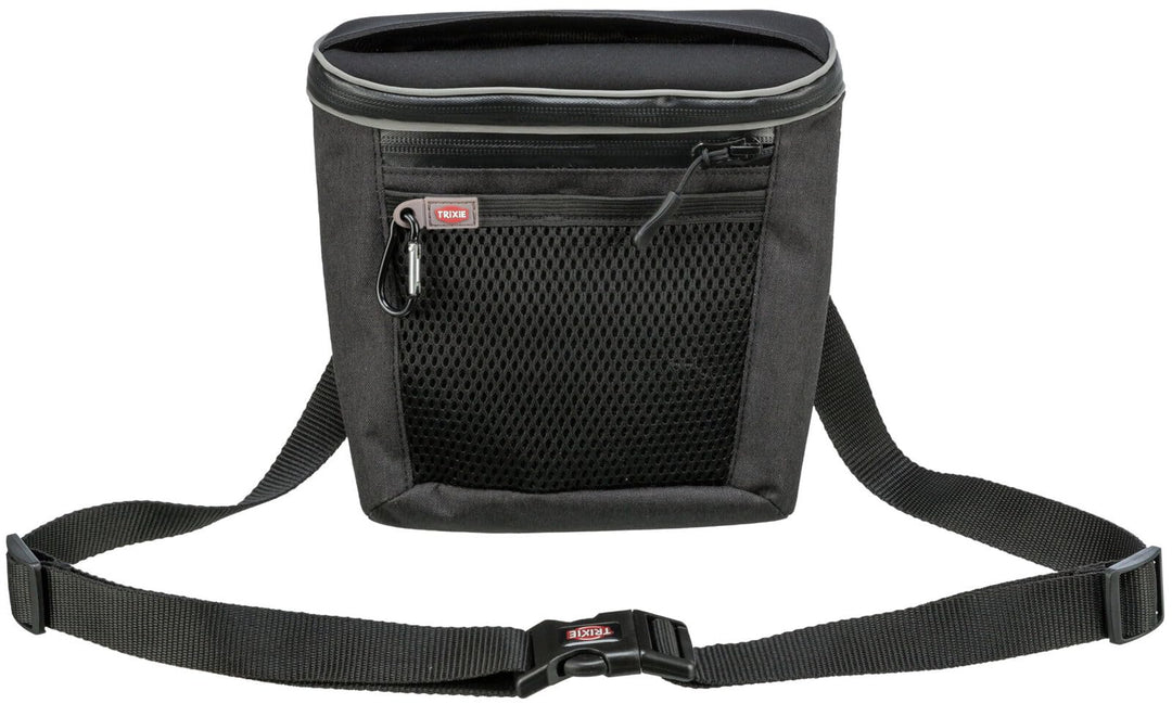 TRIXIE Snacktasche Duo Treat, 20 × 20 × 5 cm, anthrazit, Anthrazit 20 × 20 × 5 cm