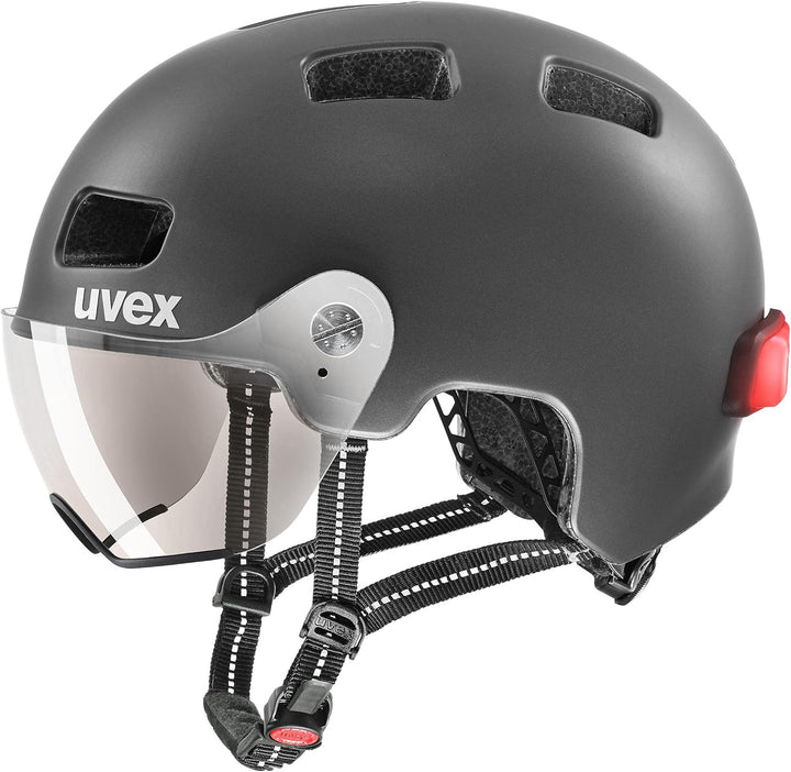 UVEX Rush Visor Helm Silber 58-61 cm, 58-61 cm