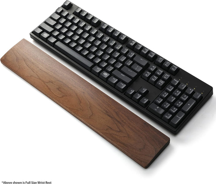 Faluber Holz-Handballenauflage – Tencellos (TKL)36mm – Walnussholz – Mechanische Gaming-Tastatur – E