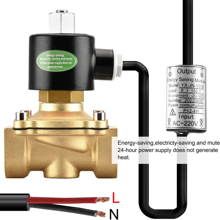 Heschen Elektrisches Magnetventil aus Messing, 2W-250-25KJ, PT1'', AC220V, Direktes Handeln für Wass