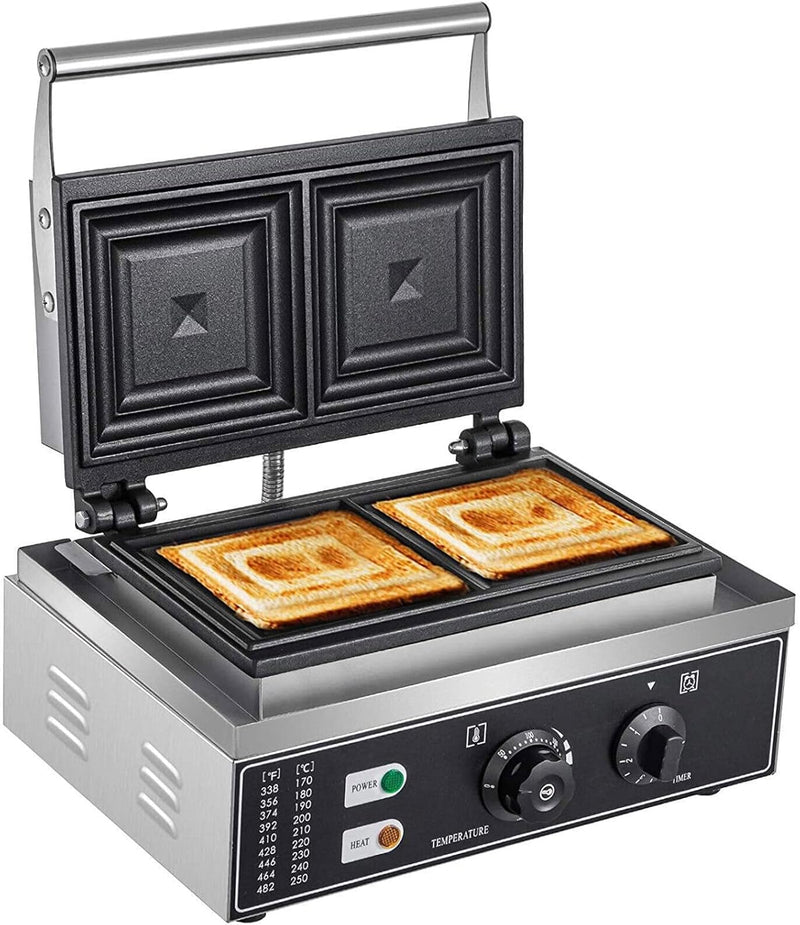 Sandwichmaker,1500 W Kommerzielle Sandwich Maker Panini Presse Grill,Antihaftbeschichtung Paninitoas