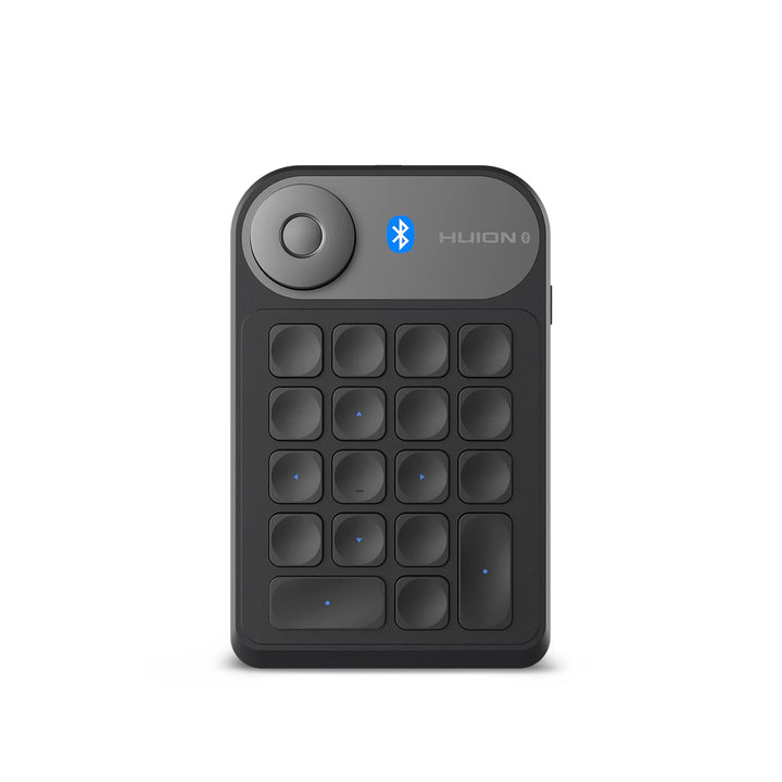 HUION Bluetooth 5.0 Keydial Mini K20, KD100 2.0 Kabellose Tastatur mit Dial Controller + 18 Benutzer