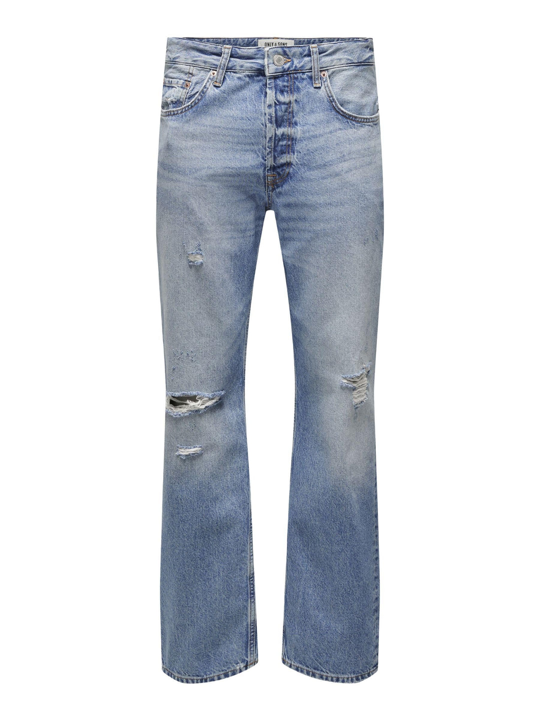 ONLY & SONS Male Normal geschnitten Jeans ONSEDGE Mid Rise Gerade geschnitten Jeans 30W / 34L Light