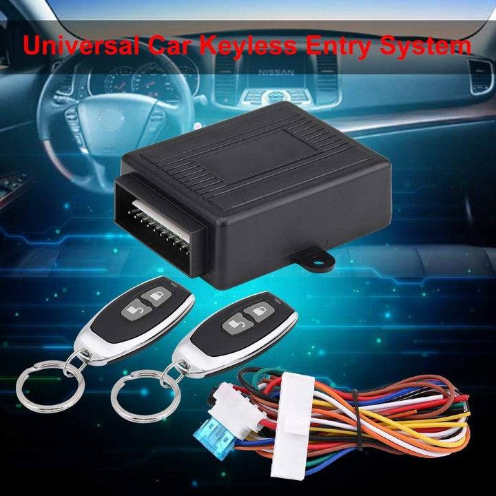 Universal Keyless Entry System für Auto - Zentralverriegelung mit Fernbedienung, Funk Kit (12V, 50-8
