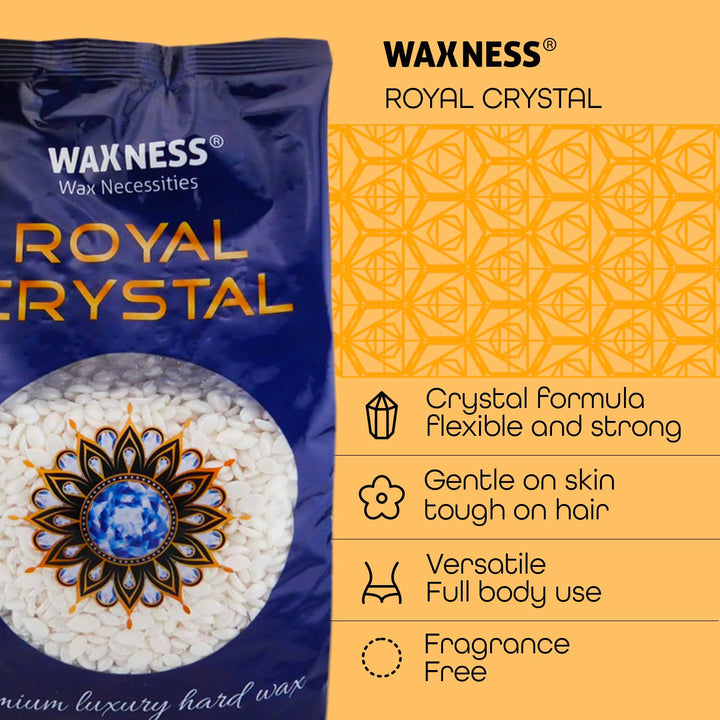 Waxness Polymer Blend Luxus-Hartwachsperlen Kristall/Premium Luxury Polymer Blend Hard Wax Beads Cry