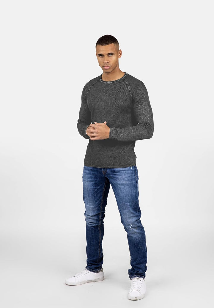 KEY LARGO Herren MST Thomas Pullover S Anthrazit, S Anthrazit