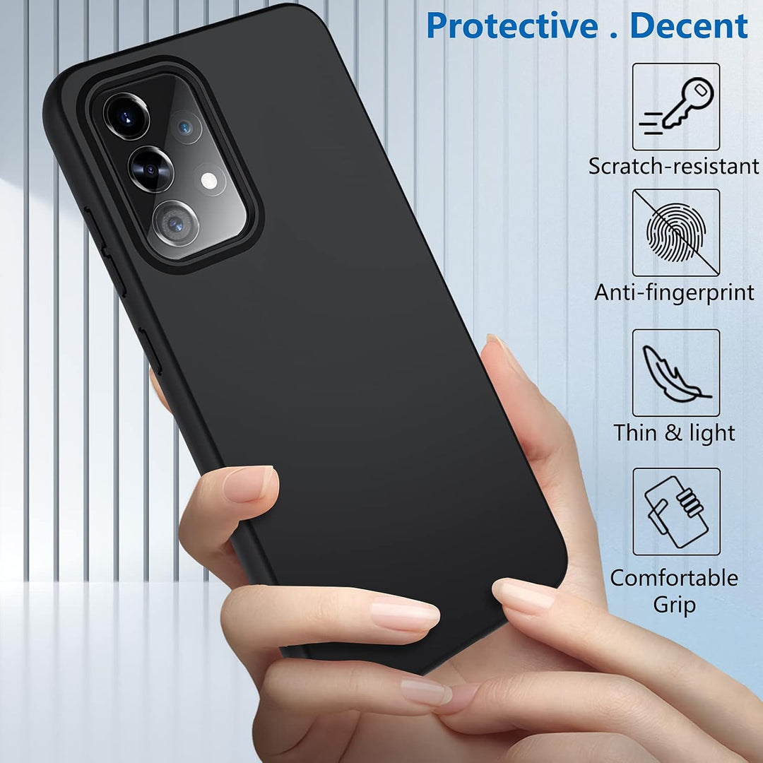 OWKEY für Samsung Galaxy A52 5G&4G / A52s 5G Hülle, 360 Grad Stossfest Handyhülle Silikon Roubst Cov