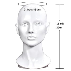 Professioneller Mannequinkopf für Herren, für Perücken, Hüte, Kopfhörer, Masken, Sonnenbrillen, Schm