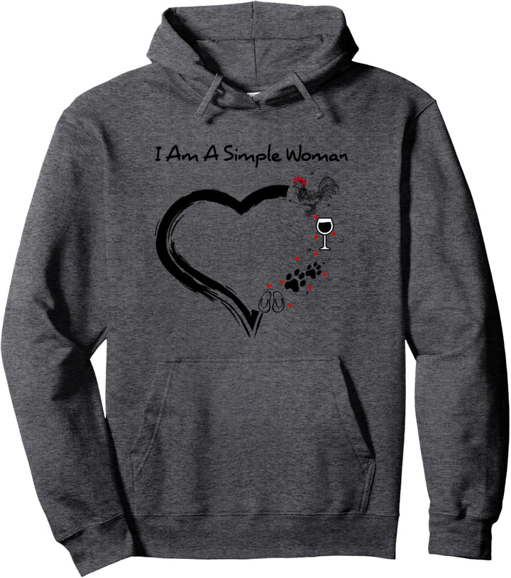 Landwirtschaft Trecker Biobauer Pulli I'm a simple woman Pullover Hoodie