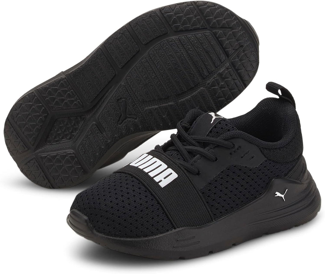 PUMA Unisex Baby Wired Run Ac InfSneaker 20 EU Puma Black Puma White, 20 EU Puma Black Puma White