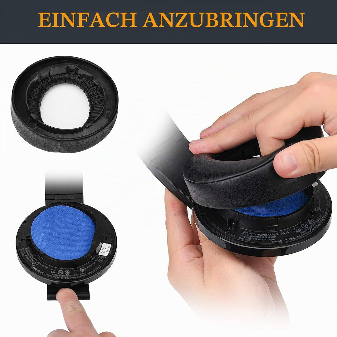 SOULWIT Professionelle Ersatzpolster Ersatz Ohrpolster Polster für Sony Platinum Wireless PS4 Kopfhö