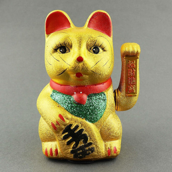 Superfreak Glückskatze - Maneki-Neko - Winkekatze aus Keramik - 22 cm - Gold, 22 cm