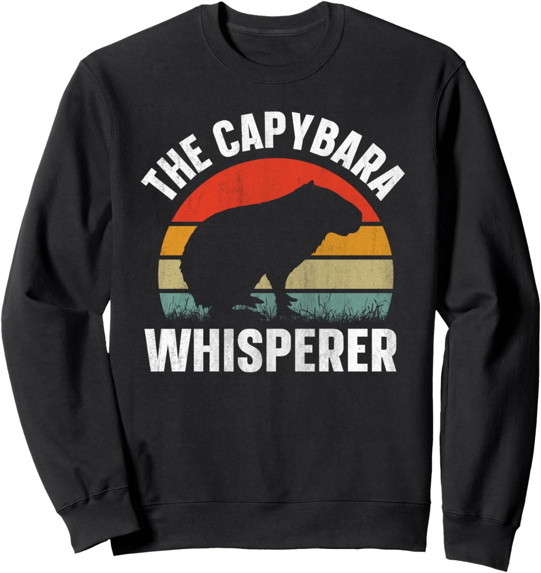 Capybara Whisperer Retro Capibara Sweatshirt